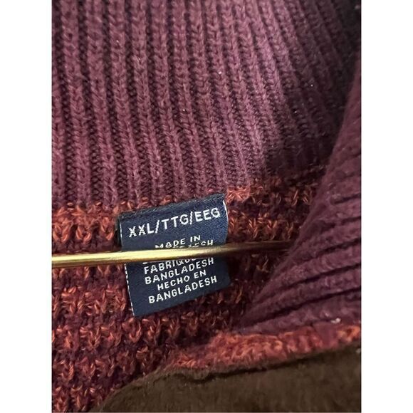 Chaps Men's Classic Fit Twist Button Mock Pullover Knit Sweater XXL - Picture 7 of 8